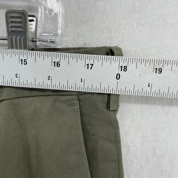 Uniqlo Pants Mens 36x34 Sage Green Slacks Mid Rise Straight Leg Casual Golf - Picture 3 of 10